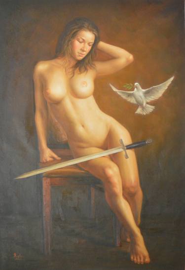 Original Nude Paintings by Hongtao Huang