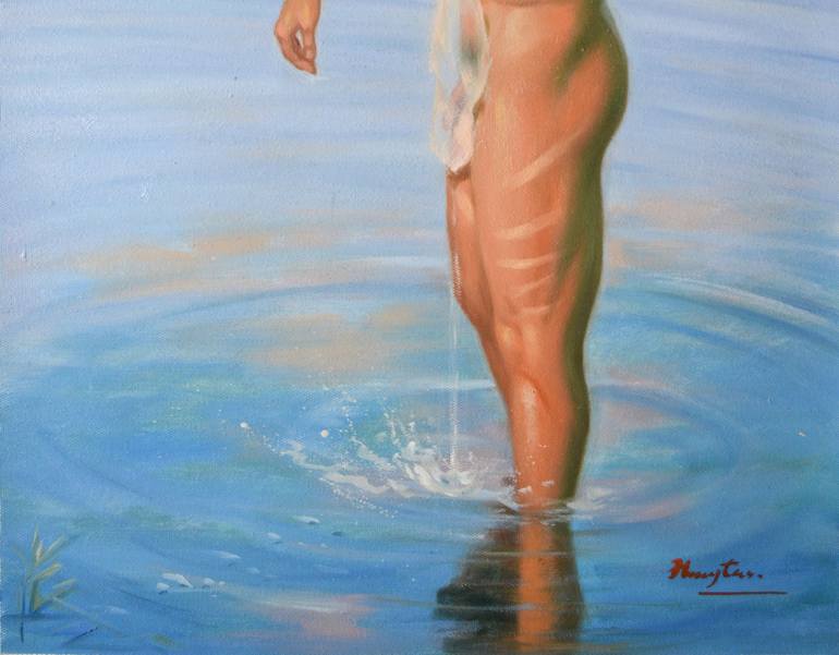 Original Other Nude Painting by Hongtao Huang