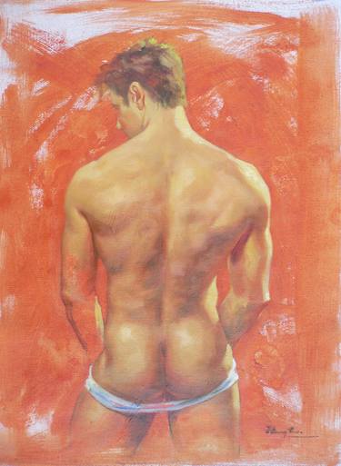 Print of Nude Paintings by Hongtao Huang