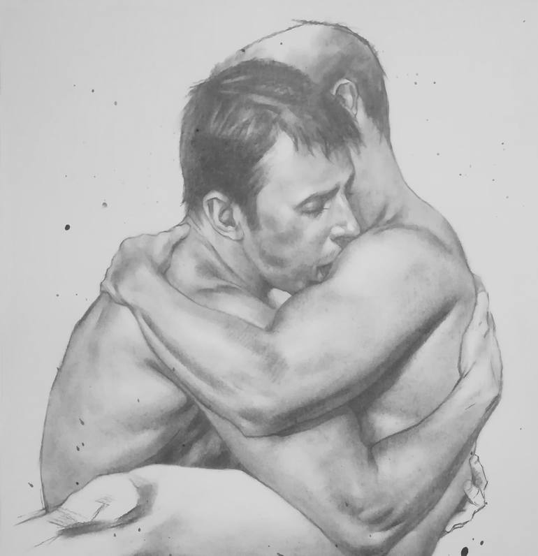 Original Fine Art Erotic Drawing by Hongtao Huang