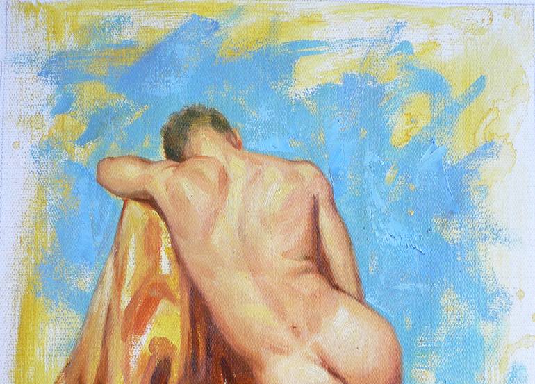 Original Fine Art Nude Painting by Hongtao Huang