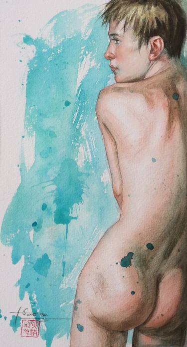 Original Nude Paintings by Hongtao Huang