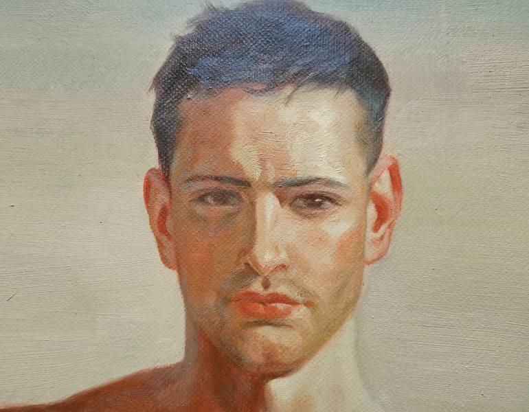 Original Figurative Nude Painting by Hongtao Huang