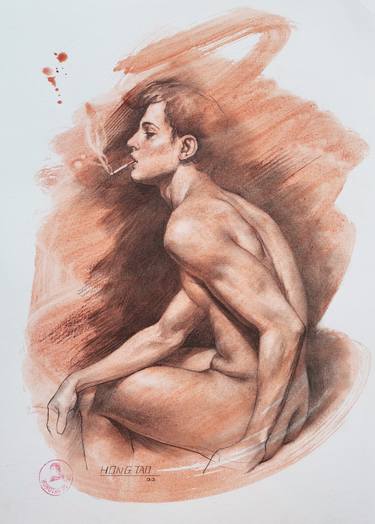 Print of Nude Drawings by Hongtao Huang