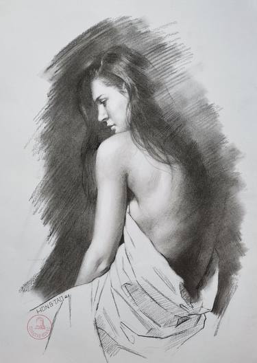 Print of Nude Drawings by Hongtao Huang