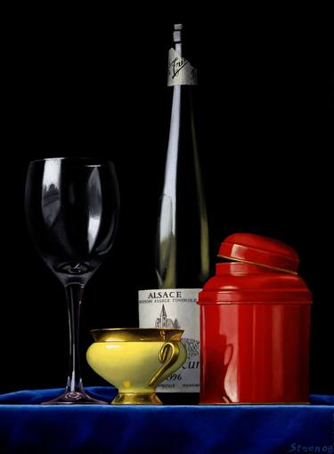 Print of Realism Still Life Paintings by Erling Steen