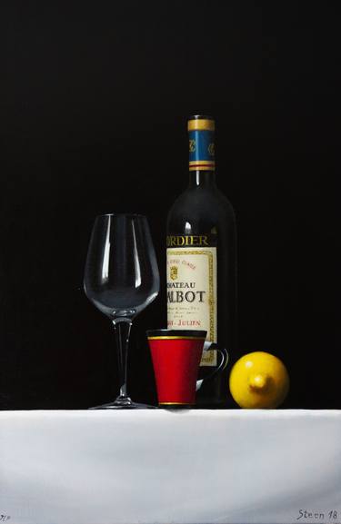Print of Realism Still Life Paintings by Erling Steen