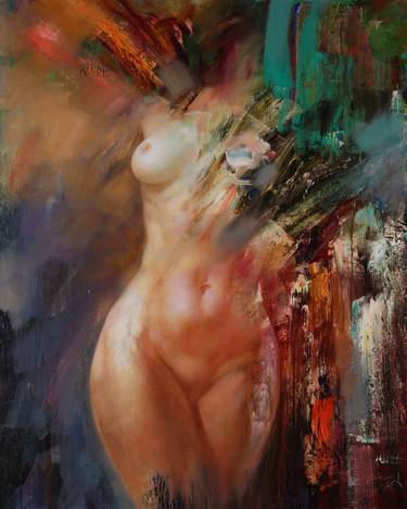 Original Figurative Nude Paintings by Stanislavas Sugintas