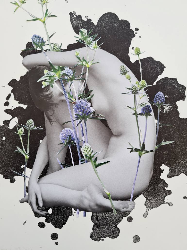 Original Figurative Body Collage by Teodora Ionescu
