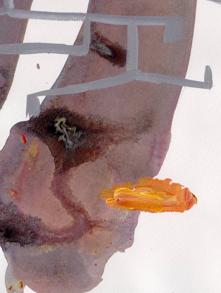 Original Abstract Expressionism Abstract Painting by Lily Bonnes