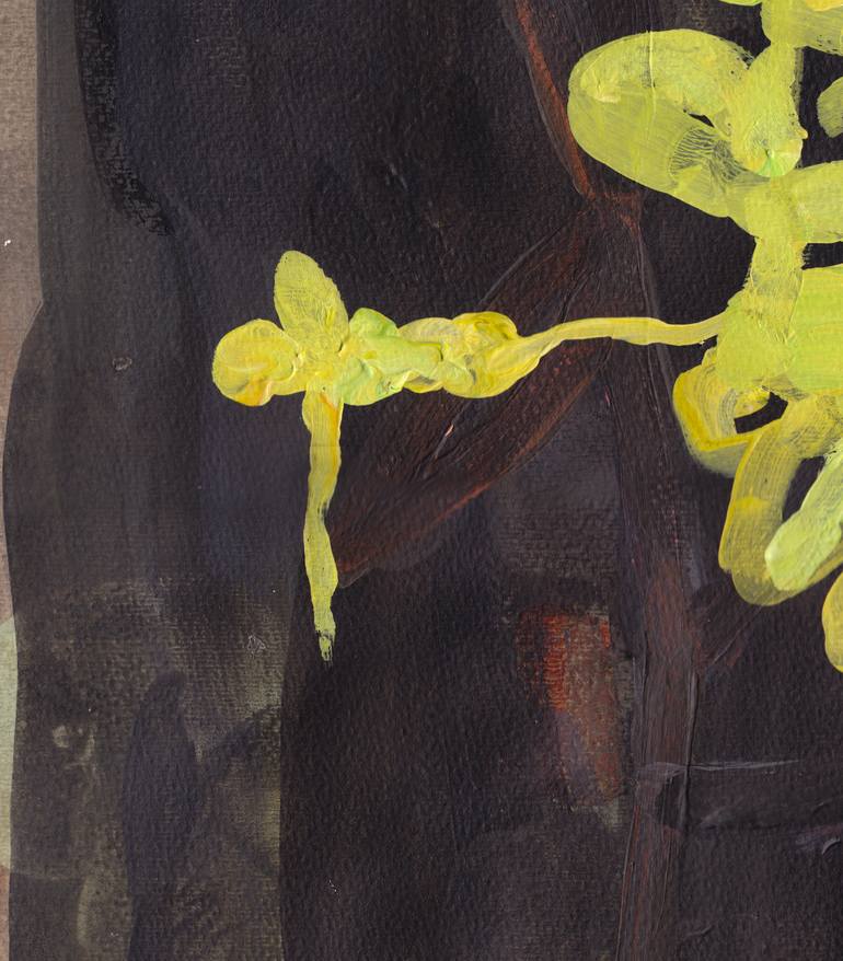Original Abstract Expressionism Botanic Painting by Heike Kürzel