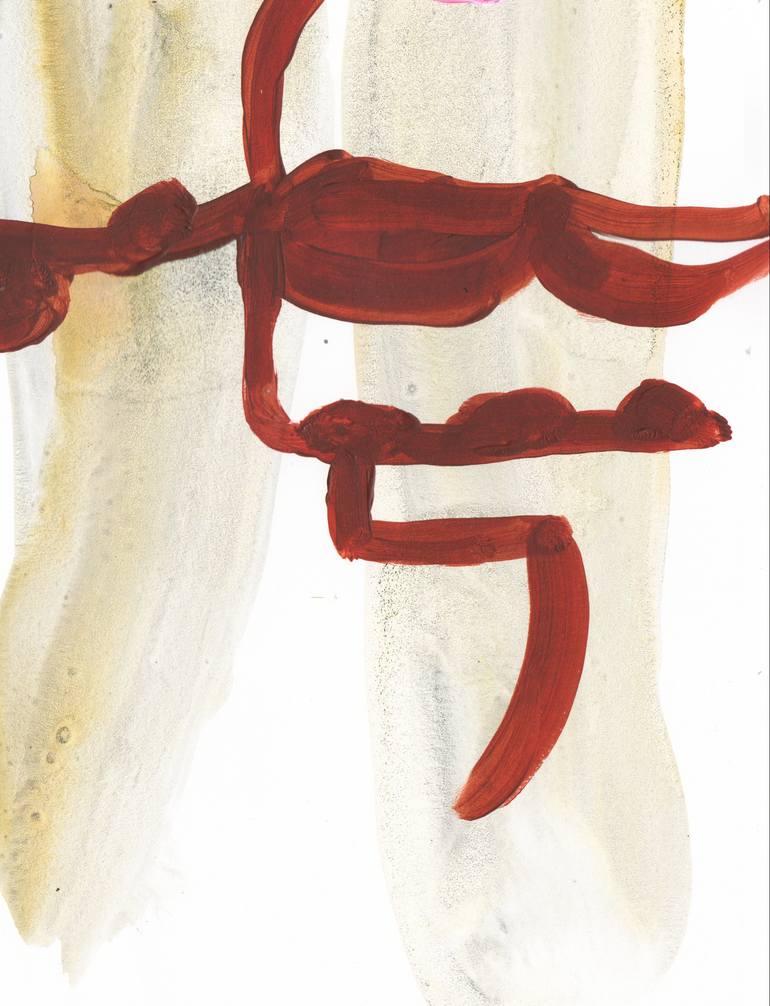 Original Abstract Expressionism Abstract Painting by Lily Bonnes