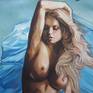 Painting inspired by The Birth of Venus by Sandro Botticelli - Italian Renaissance Art.