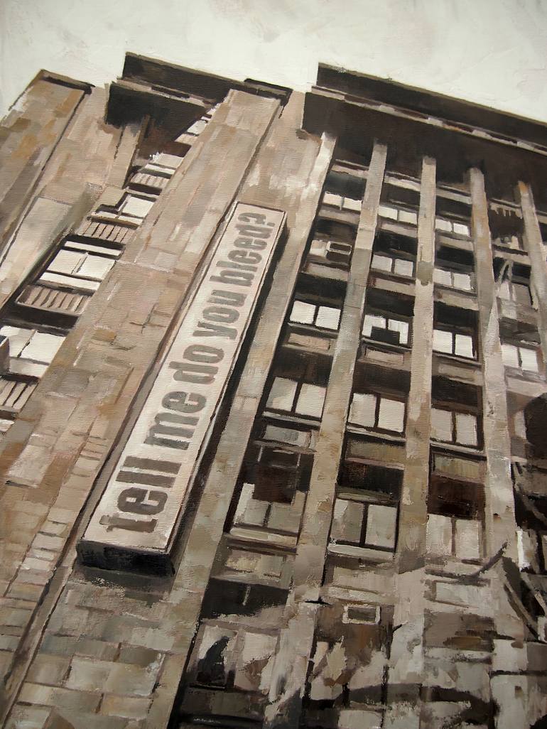 Original Figurative Architecture Painting by Janusz Orzechowski