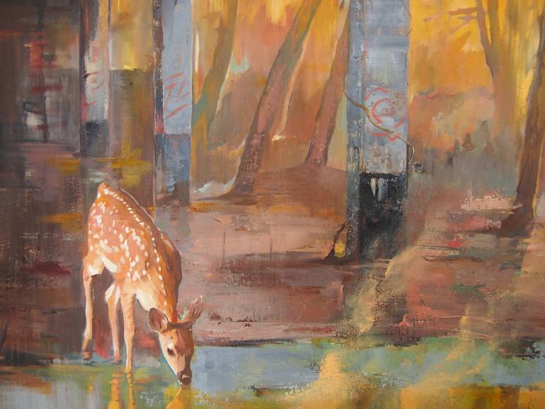 Original Figurative Landscape Painting by Janusz Orzechowski