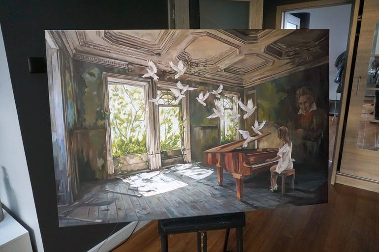 Original Music Painting by Janusz Orzechowski