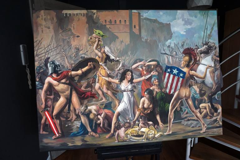 Original Pop Culture/Celebrity Painting by Janusz Orzechowski