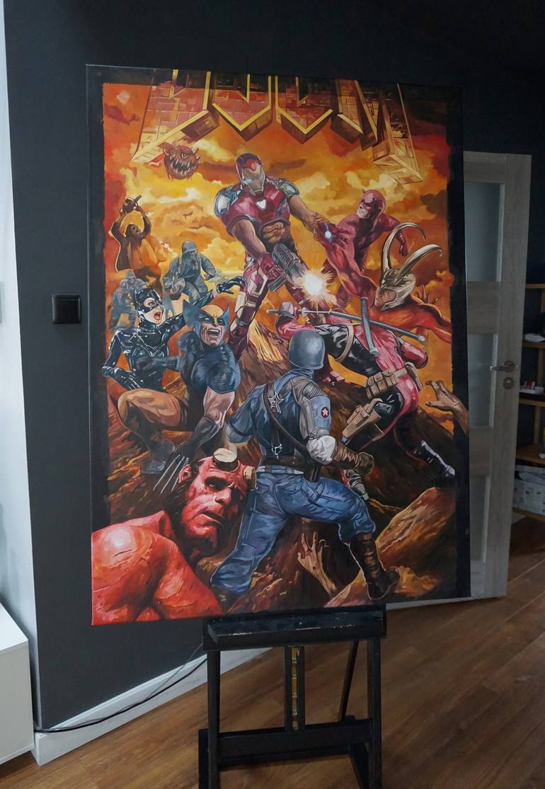 Original Comics Painting by Janusz Orzechowski