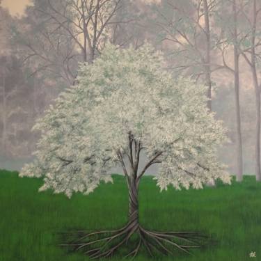 Print of Realism Tree Paintings by Anthony Lusignan