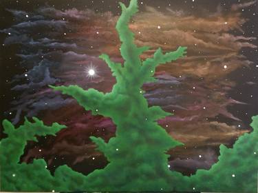 Print of Surrealism Outer Space Paintings by Anthony Lusignan