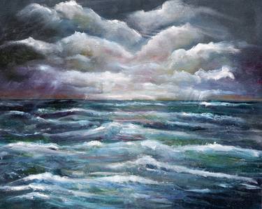 Print of Impressionism Seascape Paintings by Cheryl Johnson