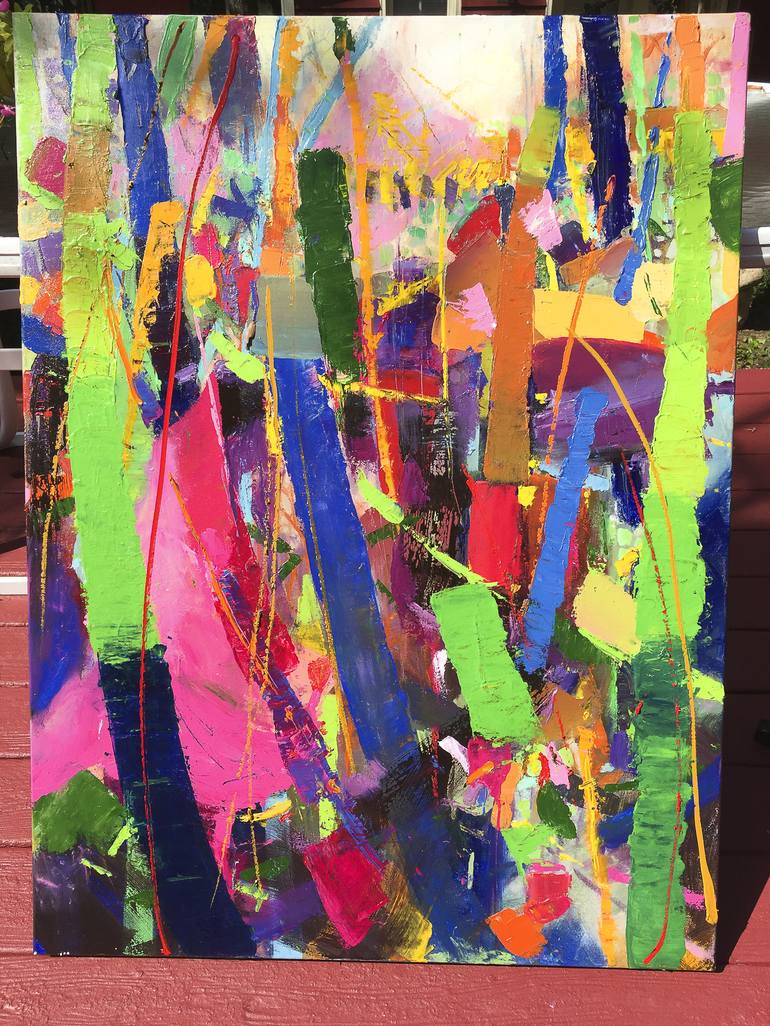 Original Abstract Expressionism Abstract Painting by Cheryl Johnson