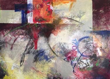 Original Abstract Collage by Cheryl Johnson