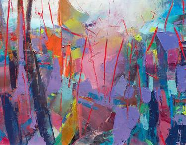 Original Fine Art Abstract Paintings by Cheryl Johnson