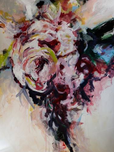 Print of Abstract Expressionism Floral Paintings by Cheryl Johnson