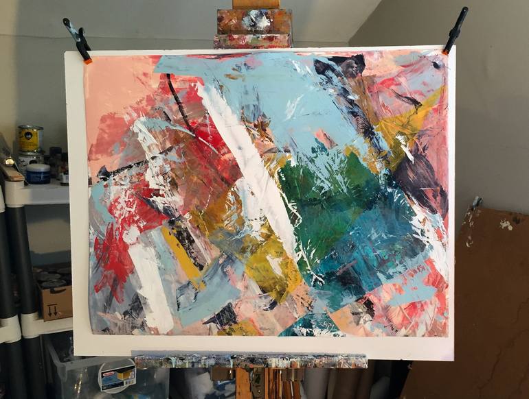 Original Abstract Expressionism Abstract Painting by Cheryl Johnson