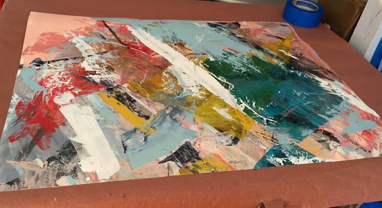 Original Abstract Expressionism Abstract Painting by Cheryl Johnson