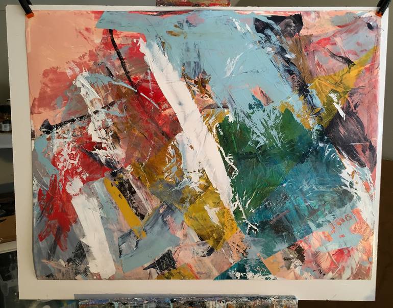 Original Abstract Expressionism Abstract Painting by Cheryl Johnson