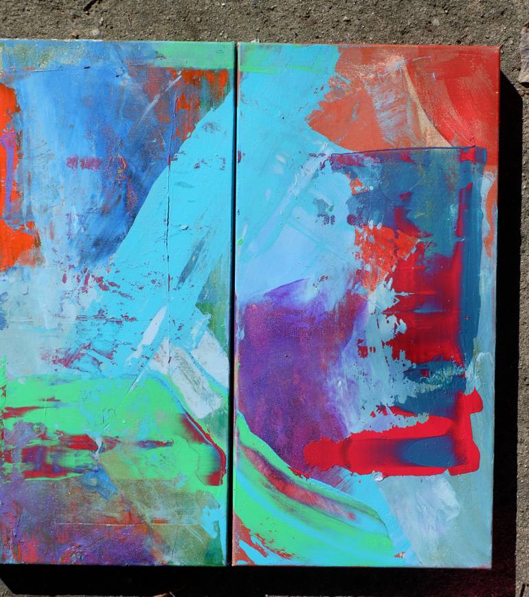 Original Abstract Expressionism Abstract Painting by Cheryl Johnson