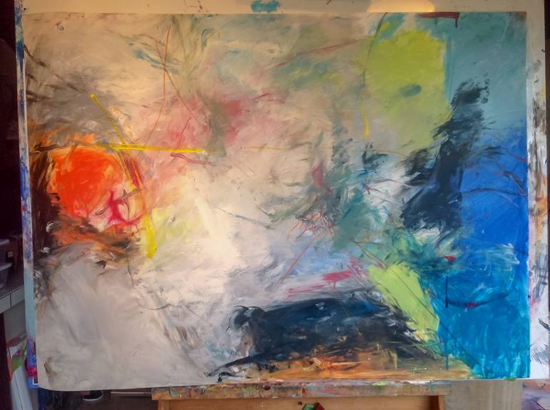 Original Abstract Expressionism Abstract Painting by Cheryl Johnson