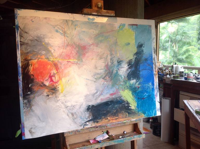 Original Abstract Expressionism Abstract Painting by Cheryl Johnson