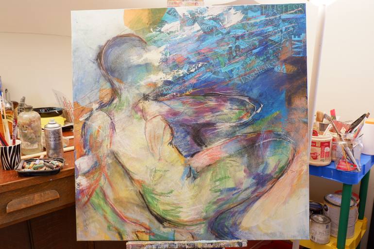 Original Abstract Expressionism Women Painting by Cheryl Johnson