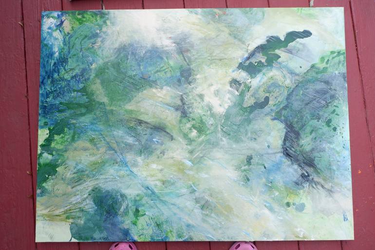Original Abstract Expressionism Landscape Painting by Cheryl Johnson