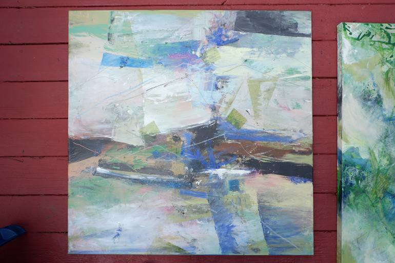 Original Abstract Expressionism Landscape Painting by Cheryl Johnson