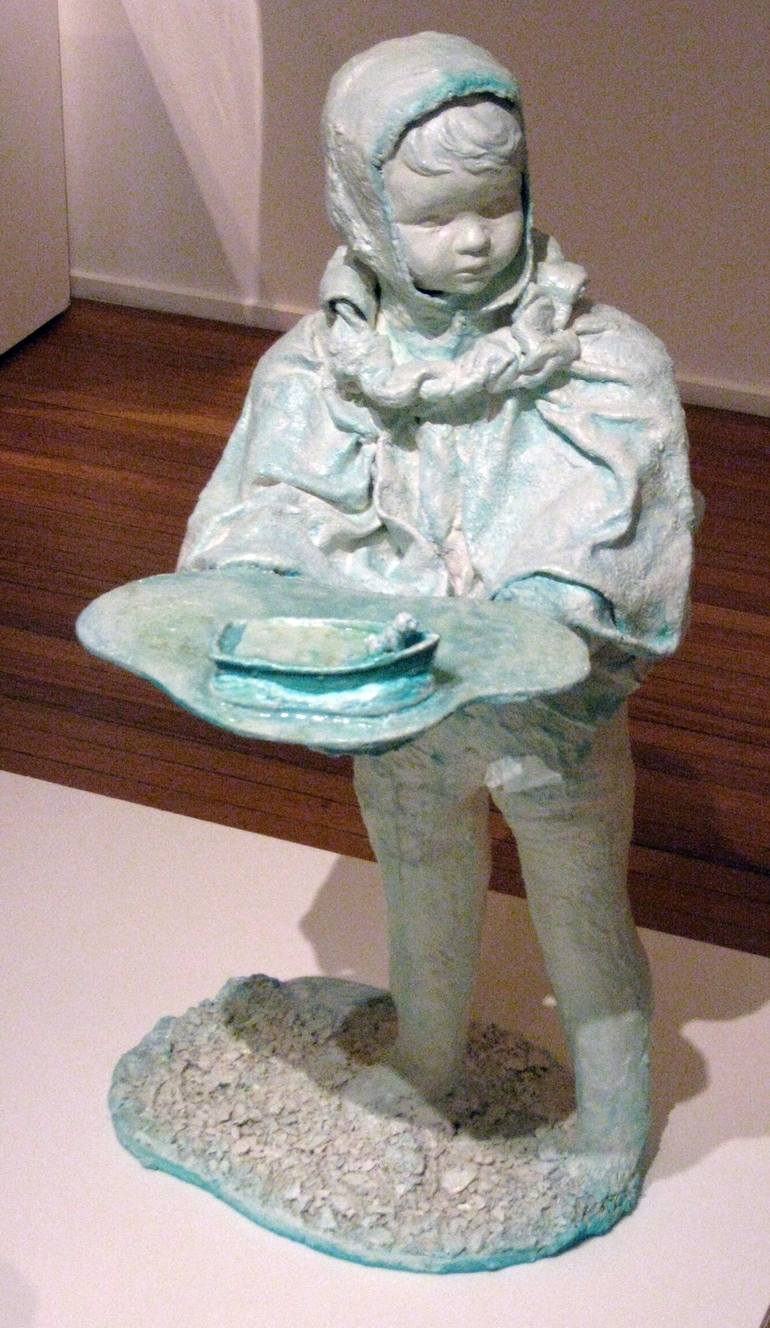 Original Children Sculpture by Loretta Quinn