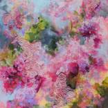 Spring Blossoms Flying by Jane Johnson