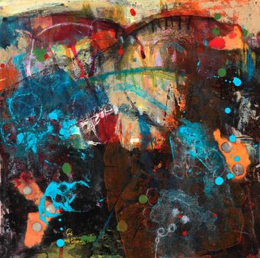 Original Abstract Expressionism Abstract Collage by Jane Johnson
