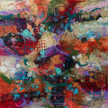 Original Abstract Expressionism Abstract Collage by Jane Johnson