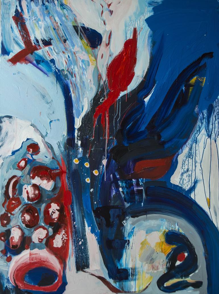 Original Abstract Expressionism Abstract Paintings by Yana Kuneva