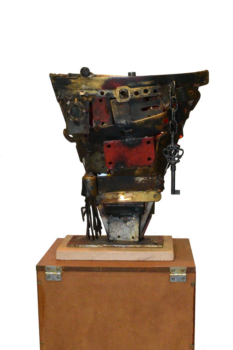 Original Abstract Boat Sculpture by Darko OmčIkus