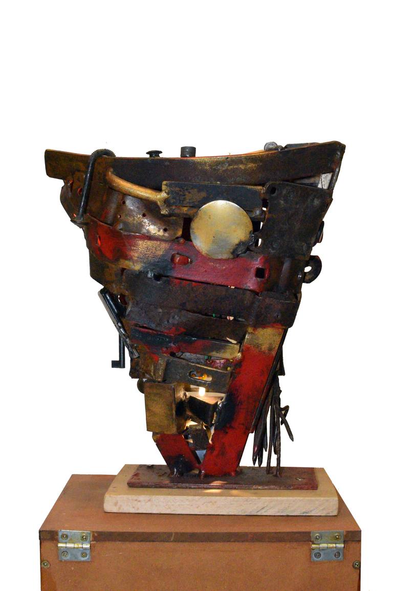 Original Abstract Boat Sculpture by Darko OmčIkus