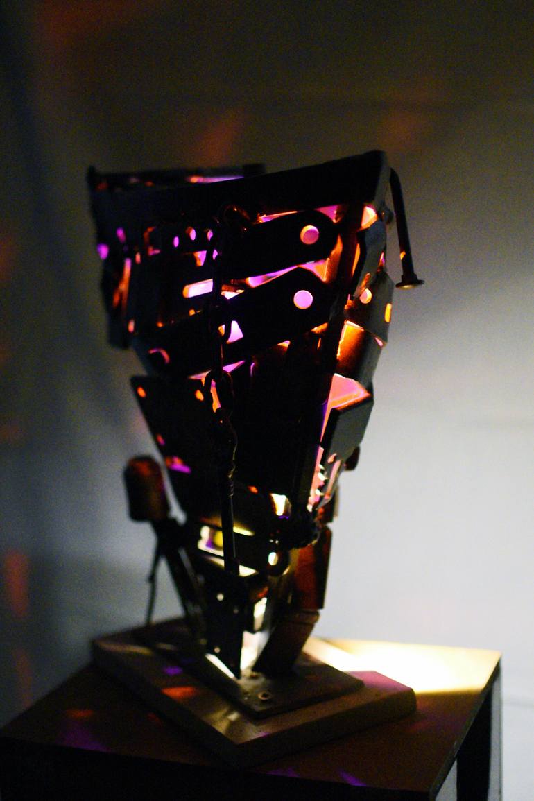 Original Abstract Boat Sculpture by Darko OmčIkus