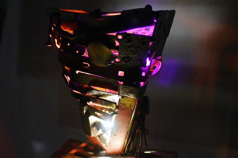 Original Abstract Boat Sculpture by Darko OmčIkus