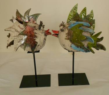 Original Pop Art Animal Sculpture by Maria Sabetti