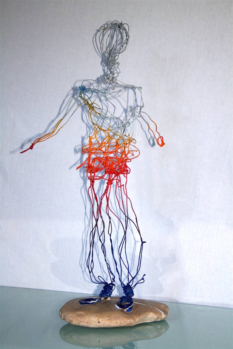 Original Abstract Expressionism People Sculpture by Atikin Atikin