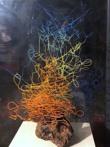 Original Abstract Expressionism People Sculpture by Atikin Atikin